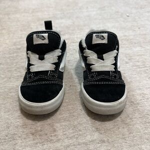 Vans Kids Classic Black and White Sneakers